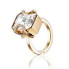 Efva Attling Little Magic Star Ring Crystal Quartz Gold