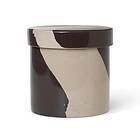 Ferm Living Inlay Behållare Sand Brun Ø14.5 x 14 cm