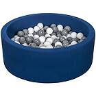 PQP Bollhav Med 200 Bollar Navy Vit, Ljusrosa Och Grå Bollhav