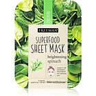 Freeman Superfood Spinach Uppljusande arkmask för ansiktet 25ml female