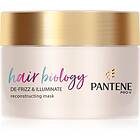 Pantene Hair Biology De-Frizz & Illuminate Hårmask För torrt och färgat hår 160ml female