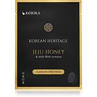 Heritage KORIKA Korean Jeju Honey & AHA-BHA Complex Cleansing Sheet Mask Rengörande arkmask honey AHA BHA complex sheet mask female