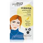 puroBIO Cosmetics Miranda Banana rengörande och mjukgörande mask med hyaluronsyra 10ml female