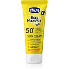 Chicco Baby Moments Sun Solskydd SPF 50+ för barn från födseln 75ml unisex