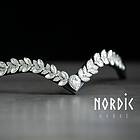 Nordic Horse Pannband Silver Leaves