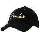 Fender Gold Spaghetti Logo Corduroy Baseball Hat