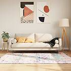 vidaXL Teppe tvättbar flerfärgad 120x180 cm halkfri 136599