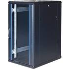 Toten G6 19" Rackskåp 22u 600x800 Glas/perforerad Dörr