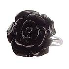 Etnox Black Rose silverring