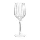 Broste Copenhagen Stripe vitvinsglas 35 cl Clear-white stripes