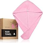 BrushArt Home Salon Hair towel Handduk för hår Pink female