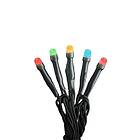 Konstsmide 6342-520 Ljusslinga frostad topp, färgade, mörkgrön kabel 2,38 m