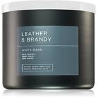 Bath & Body Works Leather Brandy scented Candle 411g