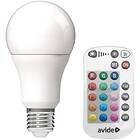 Avide Lightning E27 LED 9,7W RGB+CCT 2700K inklusive fjärrkontroll