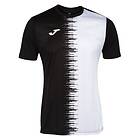 Joma City Ii Short Sleeve T-shirt Vit,Svart 12-14 Years Pojke