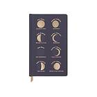 DesignWorks Skrivbok Moon Phases, Linjerad, 240 sidor,