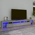 vidaXL TV-bänk med LED-belysning grå sonoma 260x36,5x40 cm 3152824