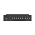 Kramer VS-611DT 6x1:2 4K60 4:2:0 HDMI/HDBaseT Extended Reach PoE Auto Switcher video-/ljudomkopplare Administrerad rackmonterbar