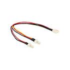 DeLock splitter till blåser 3 pin Molex till 3 pin Molex 22 cm