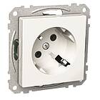 Schneider Electric Exxact WDE002330 Vägguttag 1-vägs, jordat, 45gr, vit