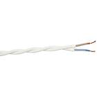 Gelia 4070910171 Textilkabel SKK, 2X0.75 tvinnad, 25 m Vit