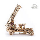 Ugears Wooden Mechanical Model Fire Truck