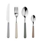 Broste Copenhagen Marstal cutlery Set 8 pcs Grey tones