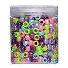 Panduro Hobby 540 pärlemorskimrande beads – runda fina pärlor med stora hål