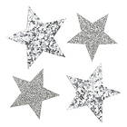 Glitter Stjärnor m 36st silver
