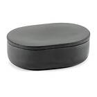 Serax Cose förvaringsburk oval med lock S 3,3x10,2 cm Dark Grey