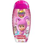 Masha & The Bear Magic Bath Shower Gel Dusch- och badtvål för barn Raspberry 200ml unisex