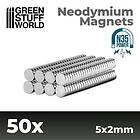 Green Stuff World Neonydium Magnets 5x2mm 50p (N35)