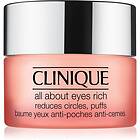 Clinique All About Eyes™ Rich Fuktgivande ögonkräm för att behandla svullnad och mörka ringar 15ml female