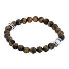 by BILLGREN Blake Beaded Bracelet Brown Accessoarer Herr Brun 19 cm