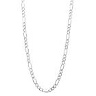 by BILLGREN Silverhalsband Figaro 6 mm Nobel Accessoarer Herr Silver 50 cm