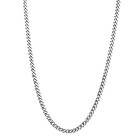 by BILLGREN Silverhalsband Pansar 6 mm Nobel Accessoarer Herr Silver 50 cm