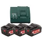 Metabo Batteri 18 V; 5.2 Ah; Li-ion; 3 st. laddare ASC 30-36