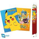 ABYstyle POKEMON Set 2 Chibi Posters Colourful Characters (52x38 cm)