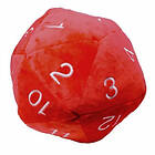 Jumbo D20 Plush Röd och Vit