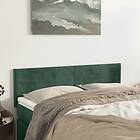 vidaXL Huvudgavlar 2 st mörkgrön 72x5x78/88 cm sammet 345801