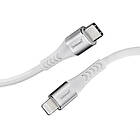 Intenso USB-kabel C315L Nylon 1,5m vit USB-C Lightning 60W