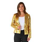 OppoSuits Suitmeister Paljettkavaj Dam Guld Medium