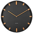 Karlsson väggklocka Grace metal black 40 cm KA5942BK