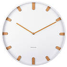 Karlsson väggklocka Grace metal white 40 cm KA5942WH
