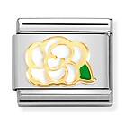 Nomination Classic Gold White Camellia berlock 030272/79