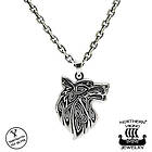 Northern Viking Jewelry Fenrir Wolf hänge NVJ-H-RS044