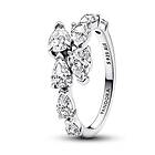 Pandora Timeless non-stackable Sparkling Overlapping Band Sterling silver ring 193004C01-52