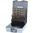 Ruko 215214RO HSSE-Co 5 Metall-spiralborrset 19 delar DIN 338 Cylinderskaft 1 set