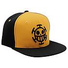 One Piece Trafalgar Snapback Keps Svart Gul