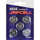 Japcell Litium CR2032-Batterier (5 st.)